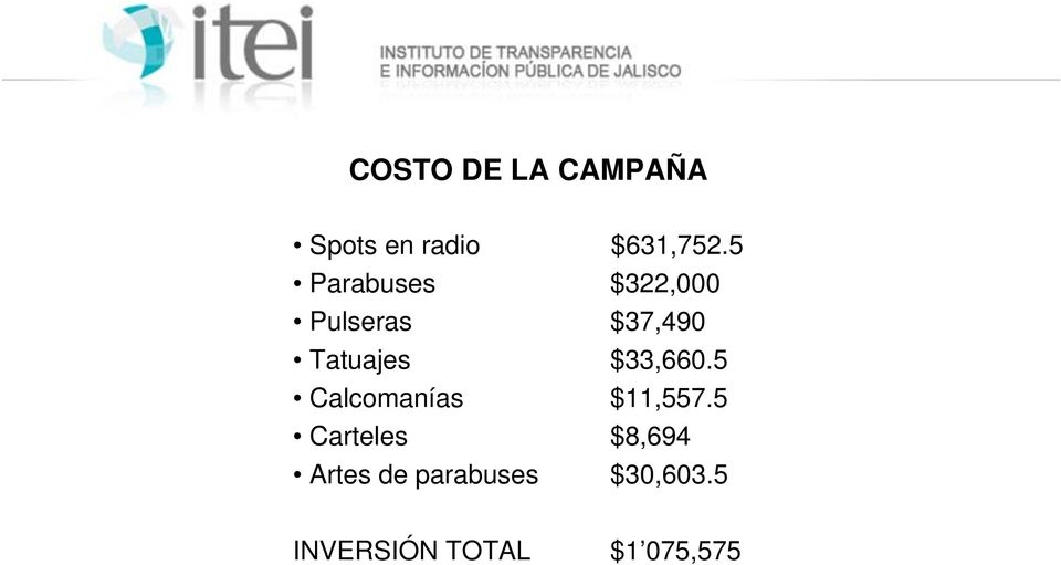 $33,660.5 Calcomanías $11,557.