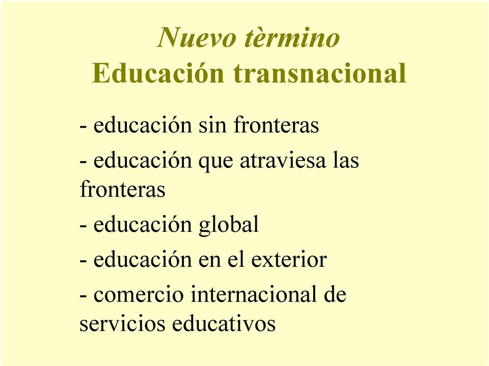 fronteras - educación global - educación en el