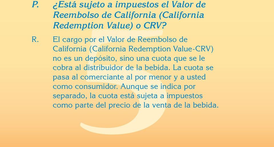 demption Value) o CRV? R.