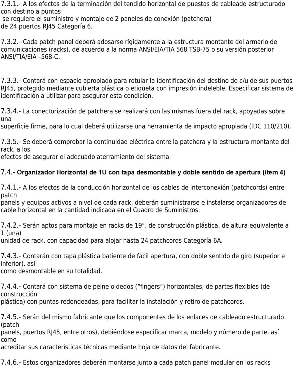 RJ45 Categoría 6. 7.3.2.
