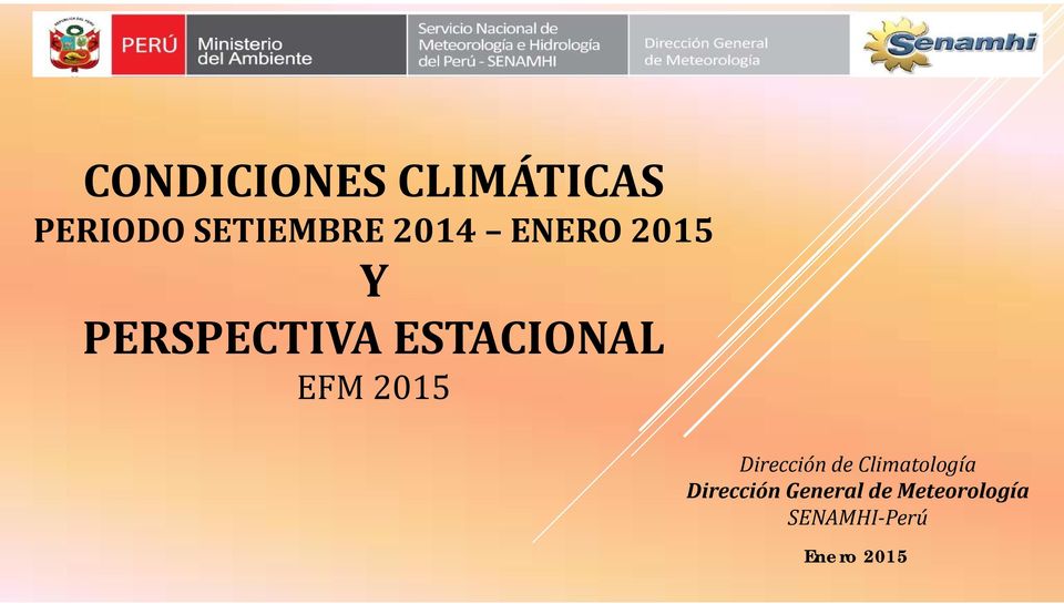 EFM 2015 Dirección de Climatología