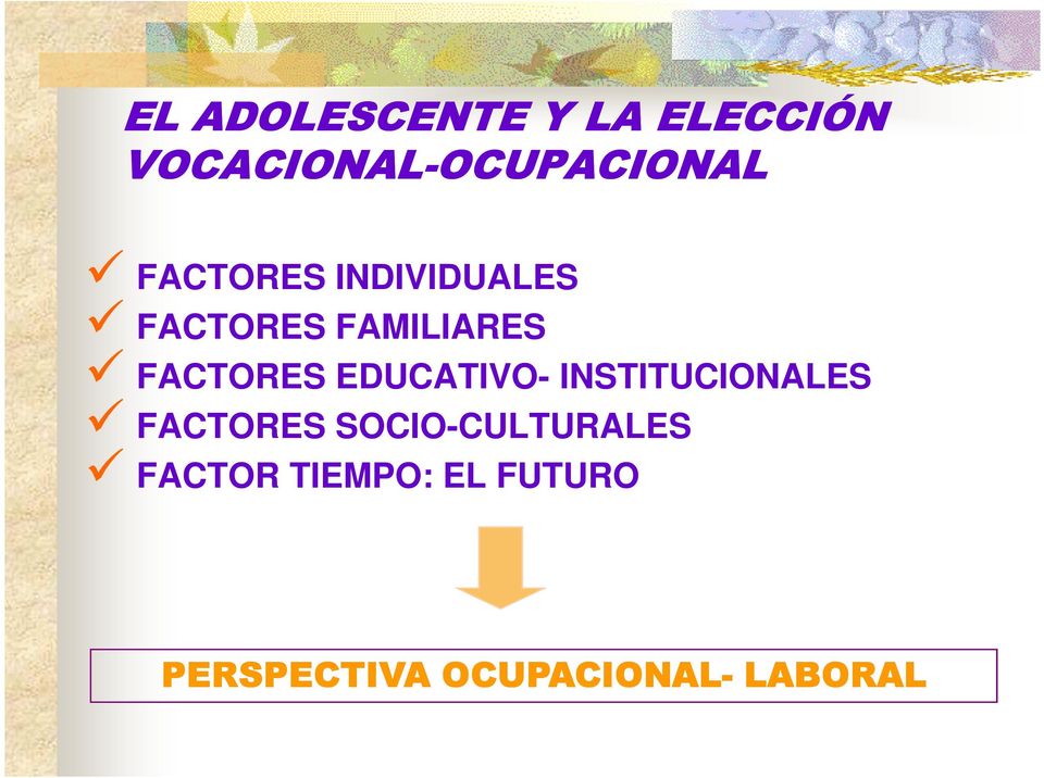 FACTORES EDUCATIVO- INSTITUCIONALES FACTORES