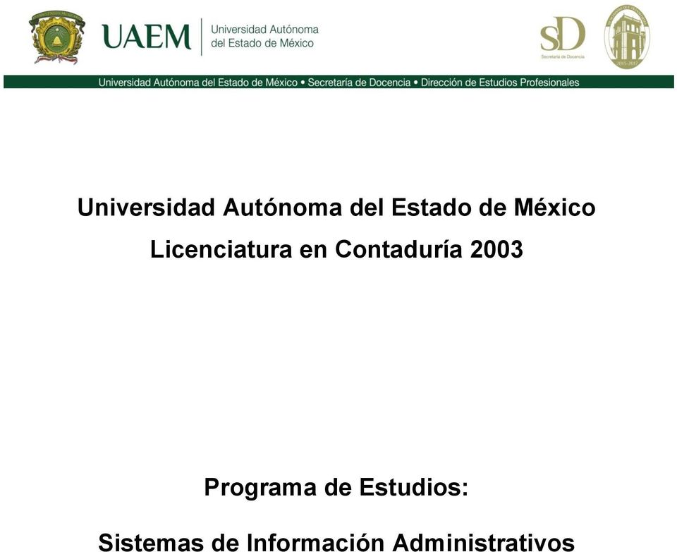 Contaduría 2003 Programa de