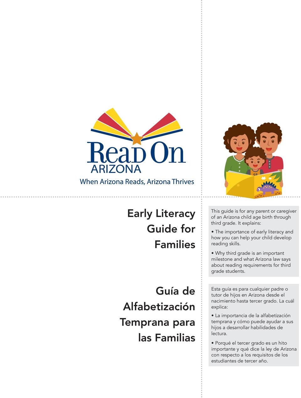 Why third grade is an important milestone and what Arizona law says about reading requirements for third grade students.
