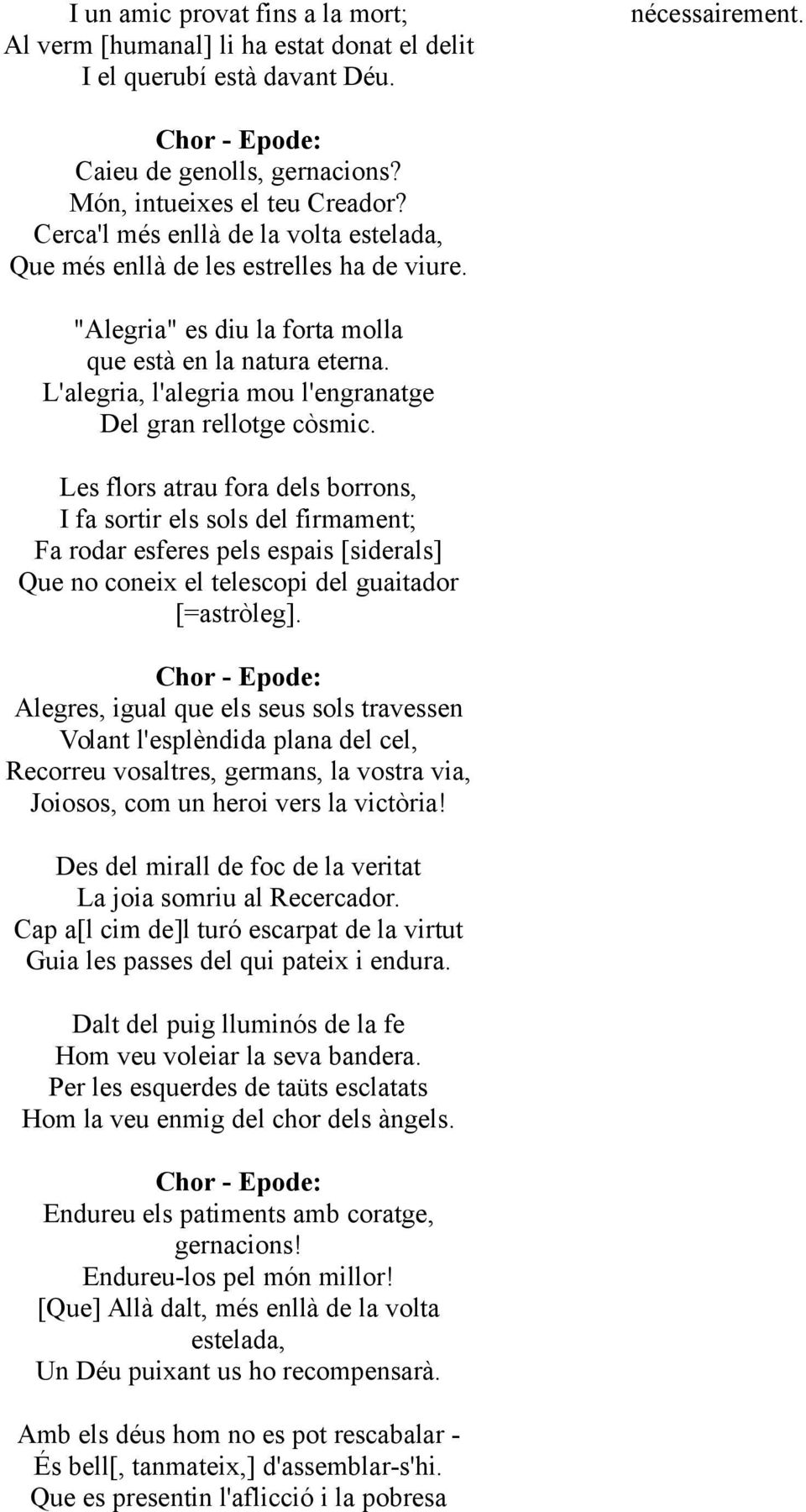 Ode A La Joie Musique Ludwig Van Beethoven Paroles Friedrich Schiller Traduction Francaise Pdf Free Download