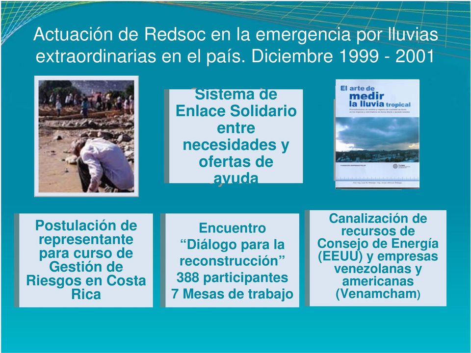representante para curso de Gestión de Riesgos en Costa Rica Encuentro Diálogo para la la reconstrucción