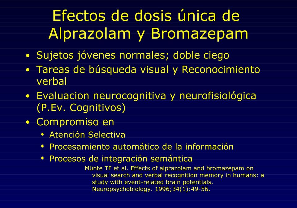 luacion neurocognitiva y neurofisiológica (P.Ev.