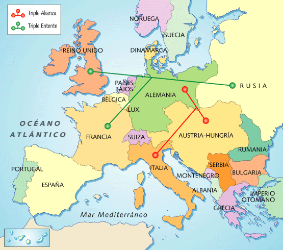 - CAUSAS Había numerosos conflictos territoriales entre algunos países europeos.