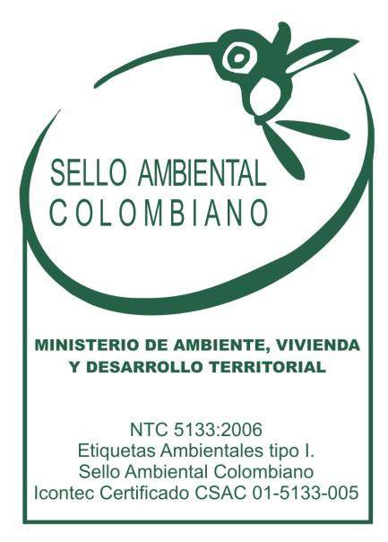 EL SELLO AMBIENTAL COLOMBIANO Es una etiqueta ecológica que permite diferenciar bienes y servicios que pueden demostrar el