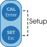 Instrucciones Función: Calibración (Pulsar la Tecla Cal por 3 segundos): o Ejecución Estándar de Calibración para 7 y 4 solución Set Point (Pulsar tecla Set): o Mantener pulsada la tecla Set y