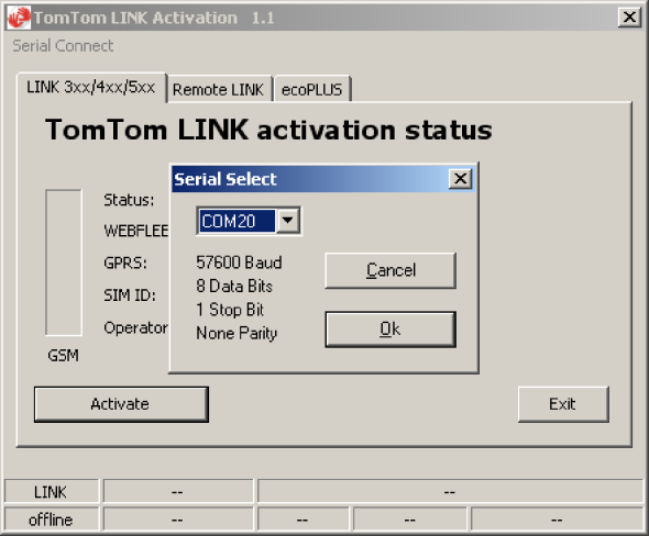 Activación del LINK 510 Después de actualizar el LINK 510 con la última versión de firmware, active el LINK 510 con el TomTom LINK Activation Tool.