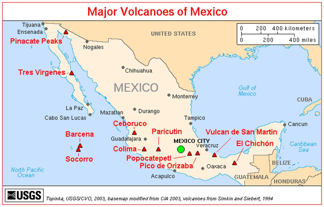México tiene una larga historia de terremotos destructivos y erupciones volcánicas. En septiembre 1985, un terremoto de magnitud 8.