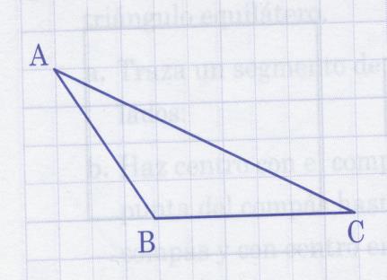 8) Escribir el nombre de cada triángulo según sea de la medida de: a) los lados; b) los ángulos; en el 1 traza las medianas, en el 2 traza las alturas y en el 3 traza las bisectrices.