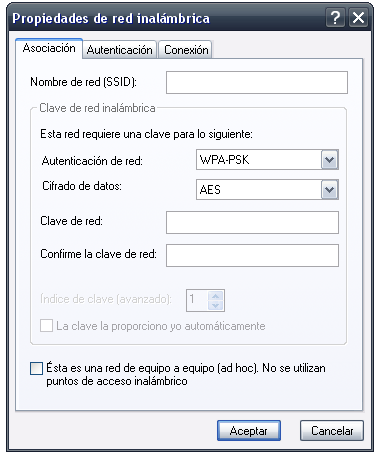 Configuración parámetros WiFi desde Win XP (método manual) Seleccionamos la solapa redes inalámbricas y allí pulsamos sobre agregar.