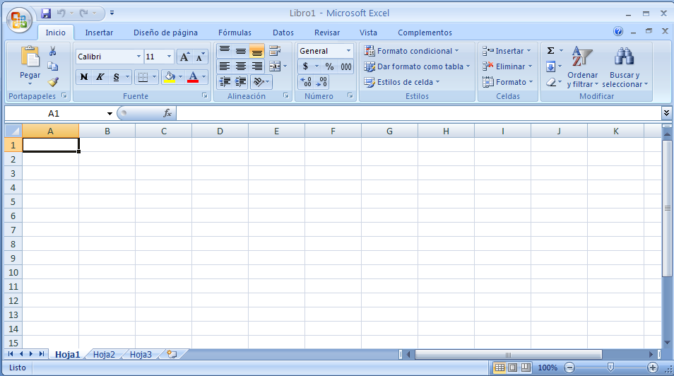 PRIMERA PARTE: PRIMERA HOJA: INGRESOS Por lo general siempre que abrimos Excel, lo abre con un Archivo nuevo; bueno empezaremos con este Archivo que nos dio Excel al momento de Abrirlo.
