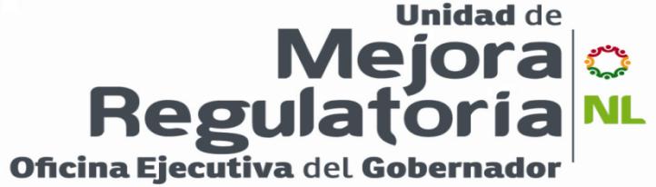 Mejores prácticas nacionales: Nuevo León Acuerdo por la Calidad Regulatoria en Nuevo León Objetivo Fijar los lineamientos a Dependencias y Entidades de la Administración Pública del Estado, a