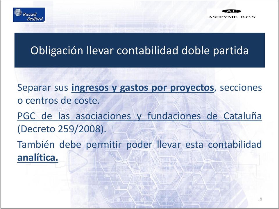 PGC de las asociaciones y fundaciones de Cataluña (Decreto