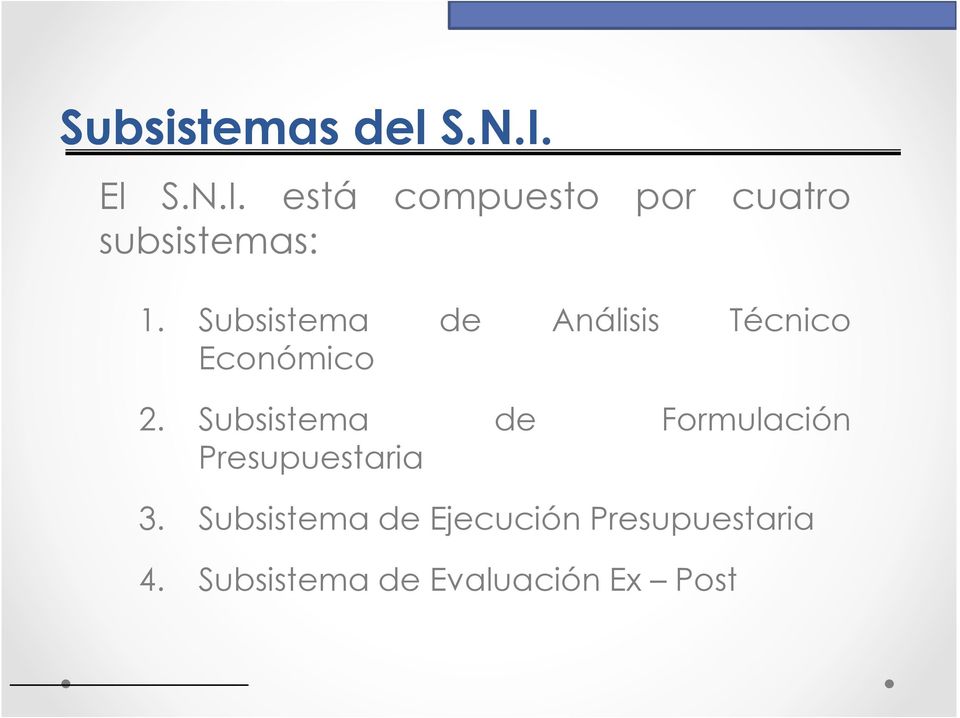 Subsistema de Análisis Técnico Económico 2.