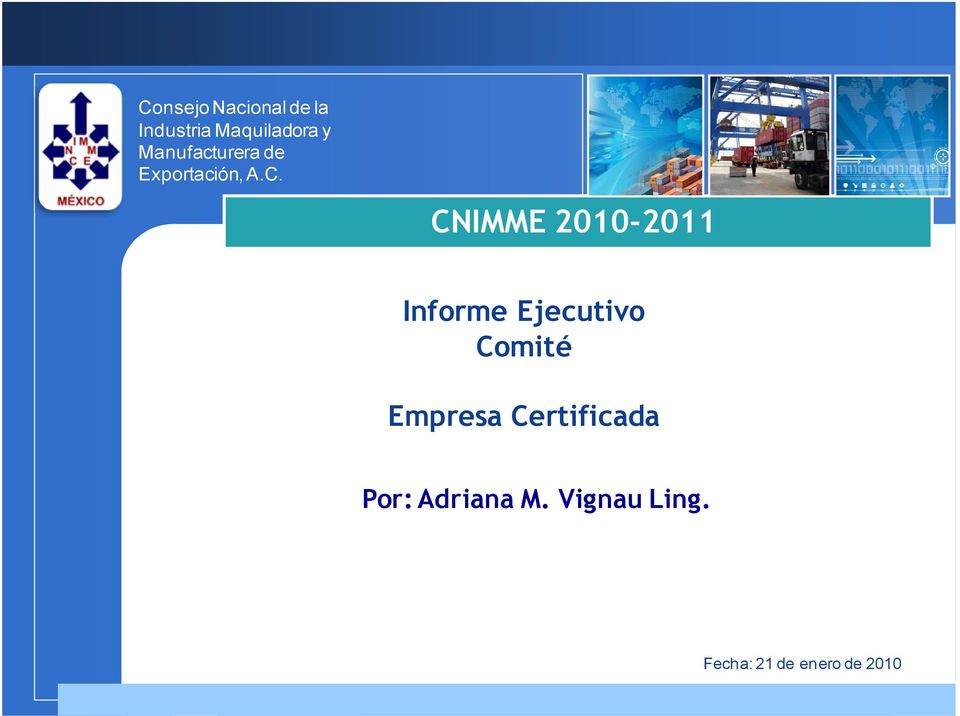 CNIMME 2010-2011 Informe Ejecutivo Comité Empresa