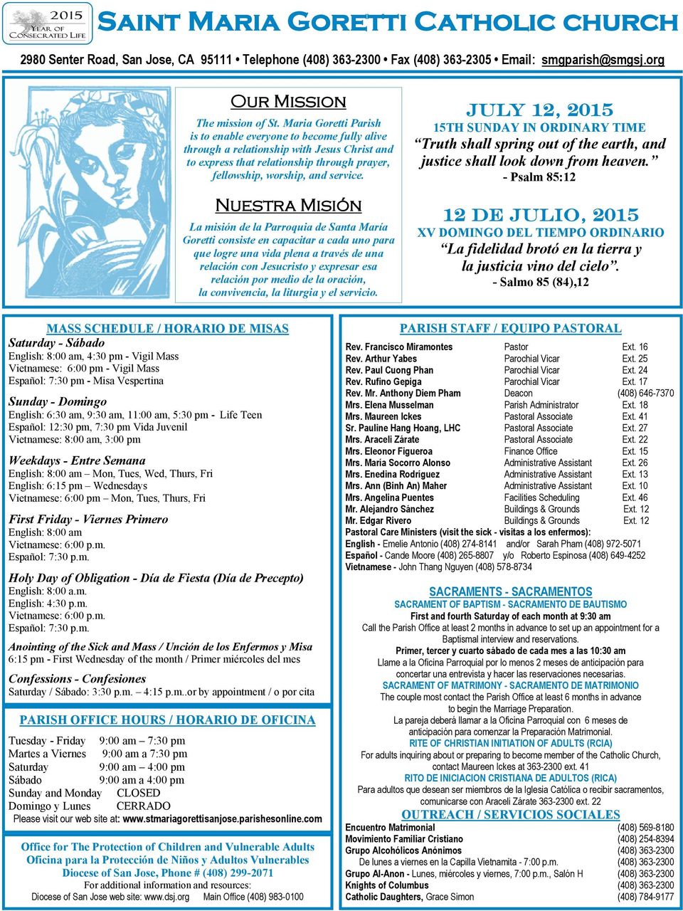 Saint Maria Goretti Catholic Parish church - PDF Free Download