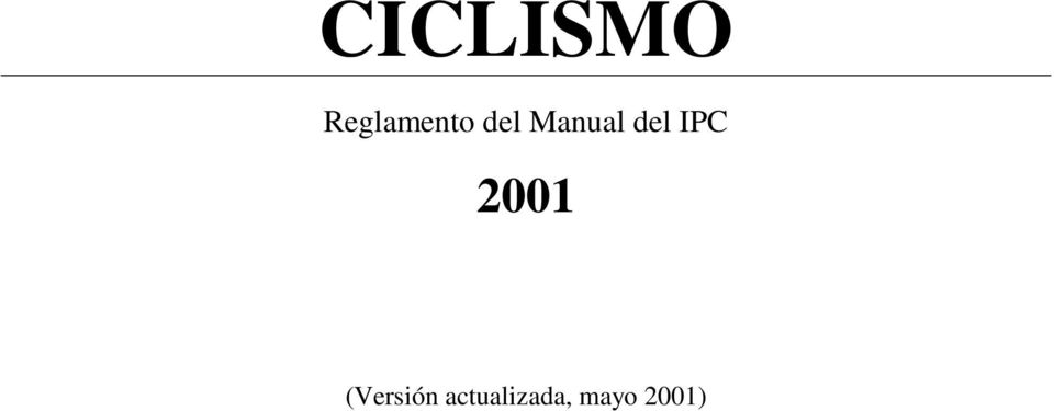 2001 (Versión