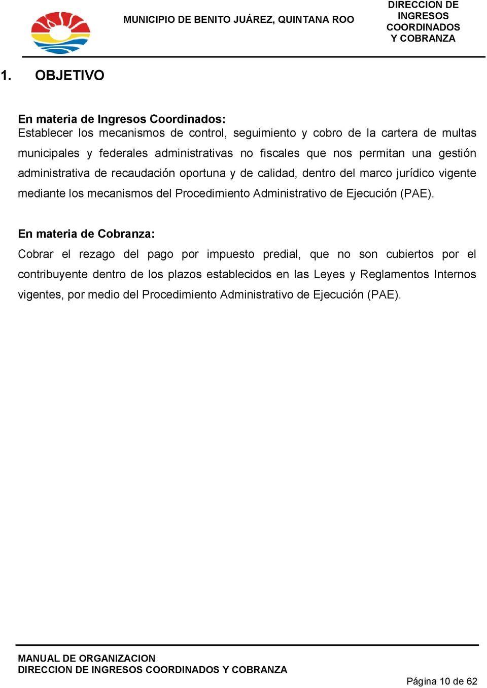mecanismos del Procedimiento Administrativo de Ejecución (PAE).