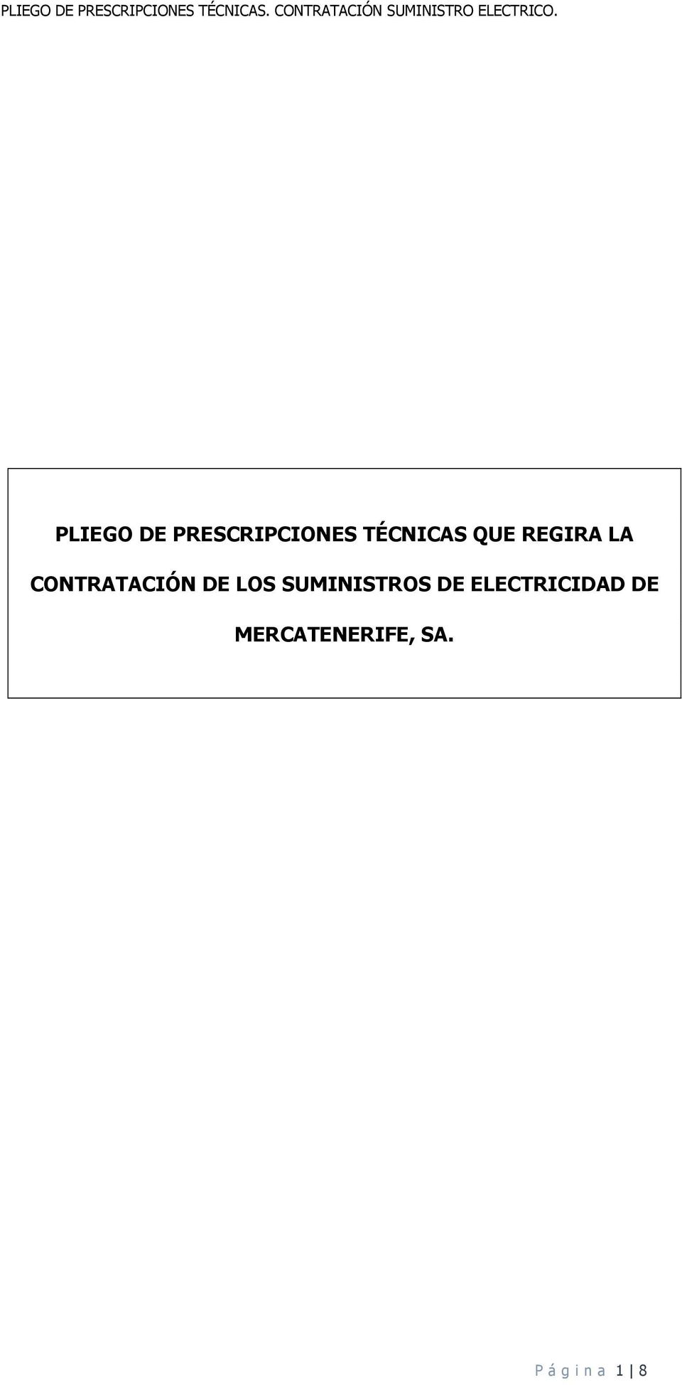 SUMINISTROS DE ELECTRICIDAD DE