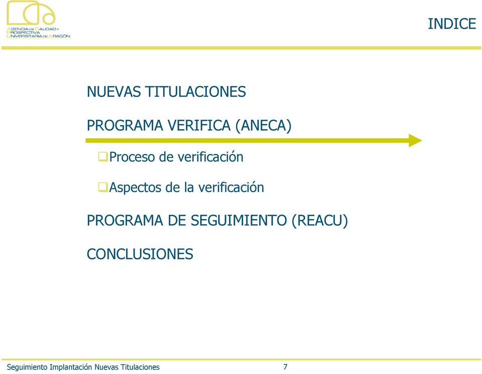 verificación PROGRAMA DE SEGUIMIENTO (REACU)