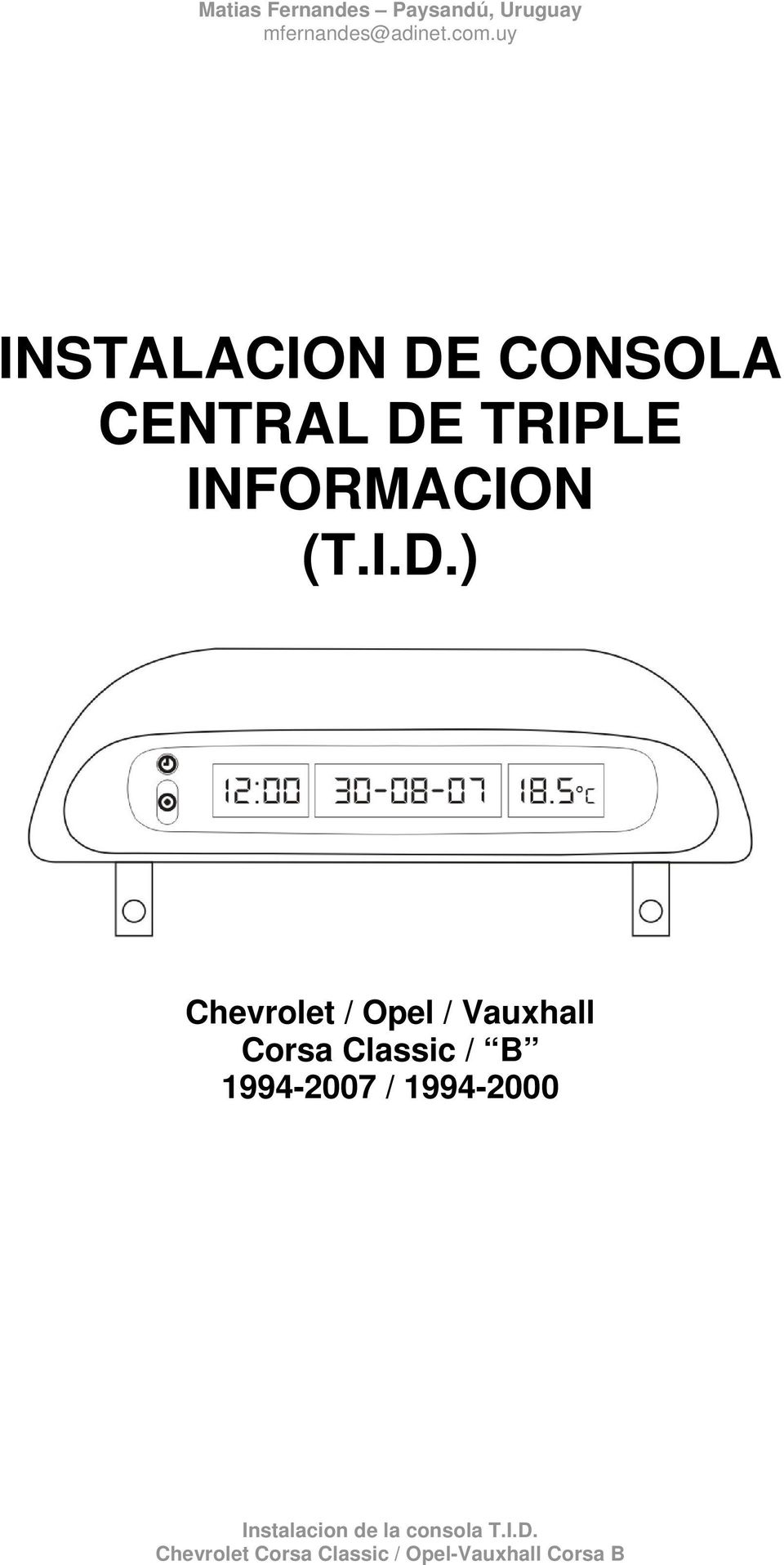 Chevrolet / Opel / Vauxhall