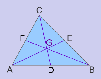 Transversal de gravedad (t) Es el segmento que une un vértice con el punto medio del lado opuesto. D: Punto medio de.