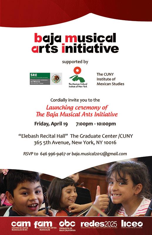 Fue fundada el 13 de febrero de 2012 en la ciudad de Nuva York a iniciativa estratégica de la Fundación de Artes Musicales de Baja California, contando con el liderazgo de Mónica Ábrego para operar