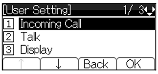 Para ajustar el tono de timbre En esta sección se explica cómo configurar un tono de timbre. Puede configurar el tono de timbre desde "Setting". A continuación se explica cómo configurar. 1.