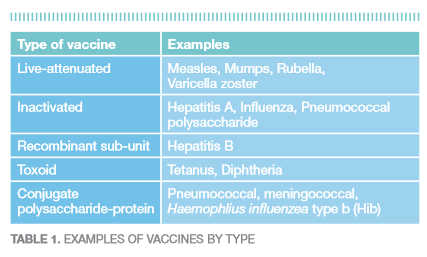 Generalidades Vacunas vivas atenuadas Vacunas inactivadas Vacunas de subunidades Vacunas con toxoides