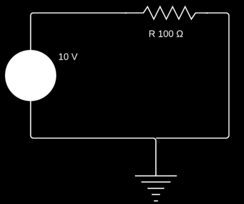 b. Describa el funcionamiento del multímetro e identifique de forma gráfica, para el caso del circuito que se muestra en la siguiente figura, cuál es la forma adecuada de medir el voltaje, corriente