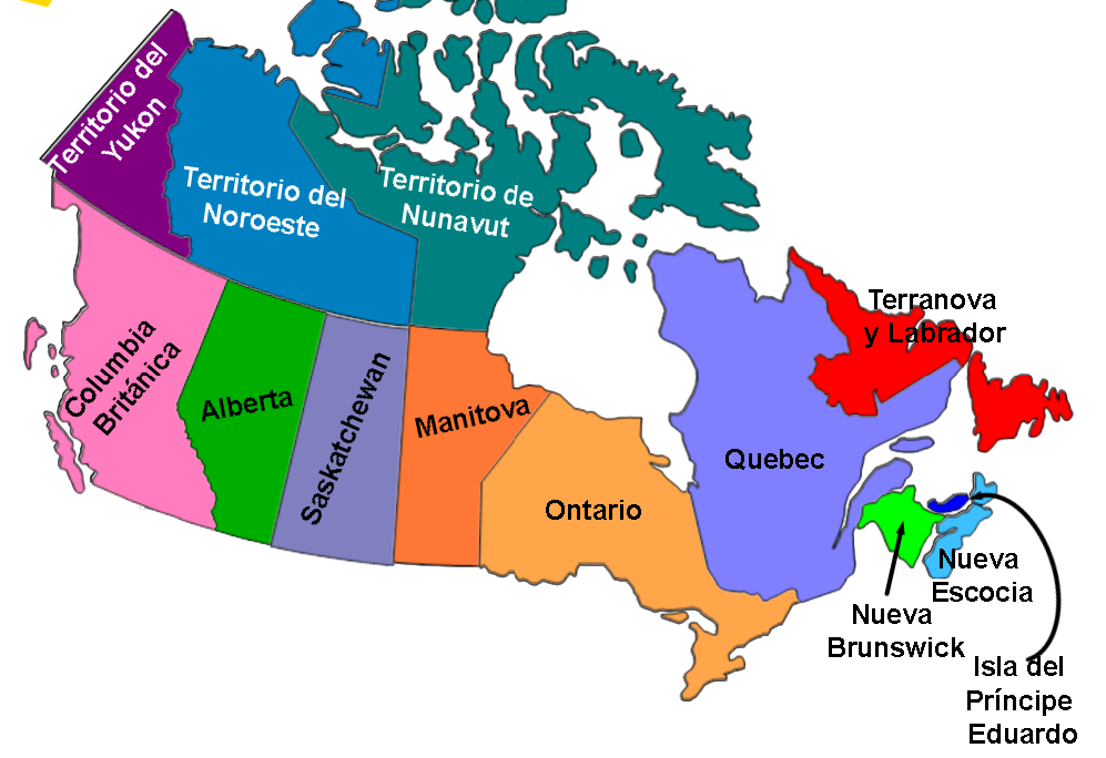 EL PAISAJE DE CANADA a) Los territorios del Norte Canadá tiene muchos lagos y vías fluviales como consecuencia de los glaciares que cubrieron esta zona del norte durante miles de años.