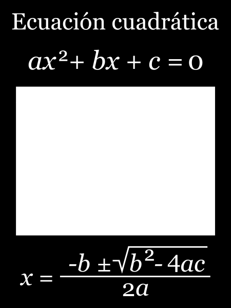 ACTIVIDAD 17: ECUACIONES CUADRÁTICAS Realizar una hoja de cálculo capaz de hallar las dos posibles soluciones de una ecuación cuadrática.