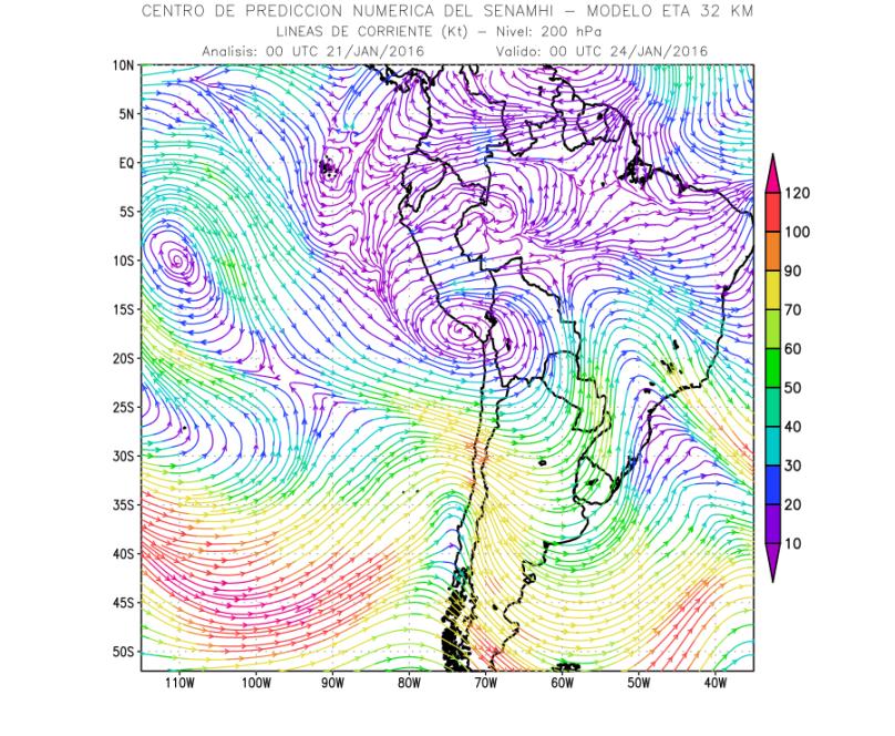 15 DE ENERO 19:00 (Hora local) Baja Segregada JN AB JS VSEB Vaguada Niveles altos: La Alta de Bolivia se desplazará muy ligeramente hacia el noreste, manteniendo los flujos del este sobre todo el