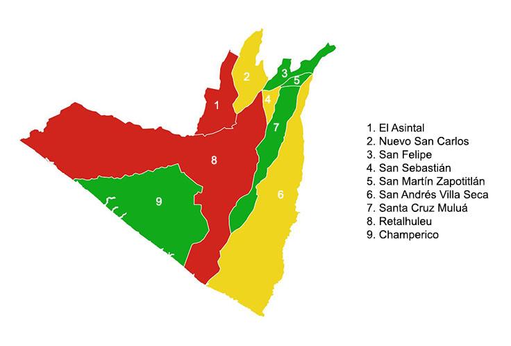 31. Departamento de Retalhuleu Población 340,139 Extensión Territorial 1,856 km²