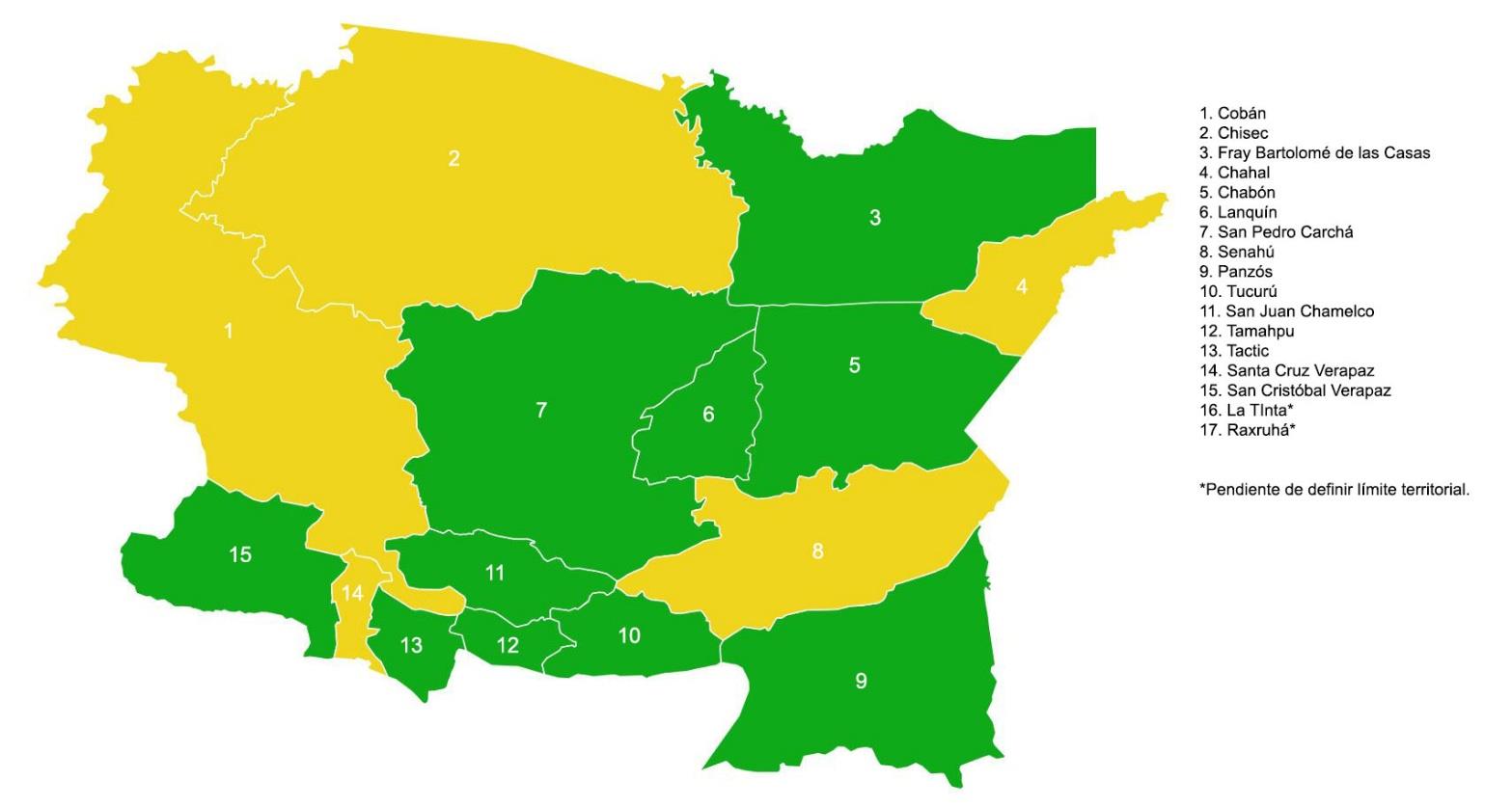 36. Departamento de Alta Verapaz Población 1,294,038 Extensión Territorial 8,686
