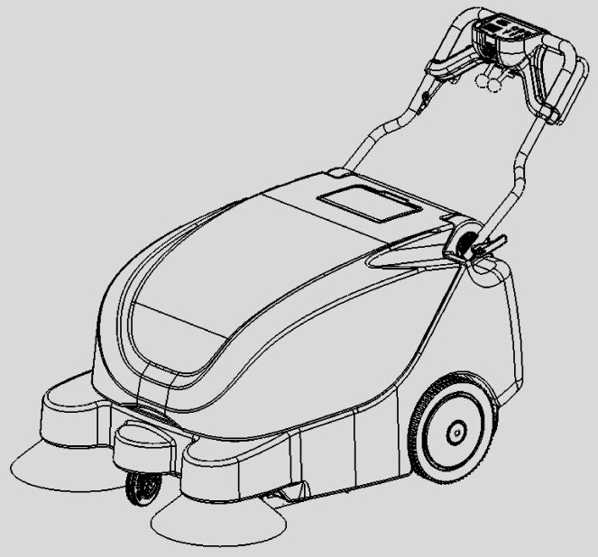 S9 Battery powered automatic walkbehind sweeper Barredora de batería con operario a pie Balayeuse à conducteur marchant automatique alimentée par batterie Varredora à bateria de condução apeada
