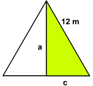 Ejercicio: Encuentre el valor desconocido en los siguientes triángulos. 1.