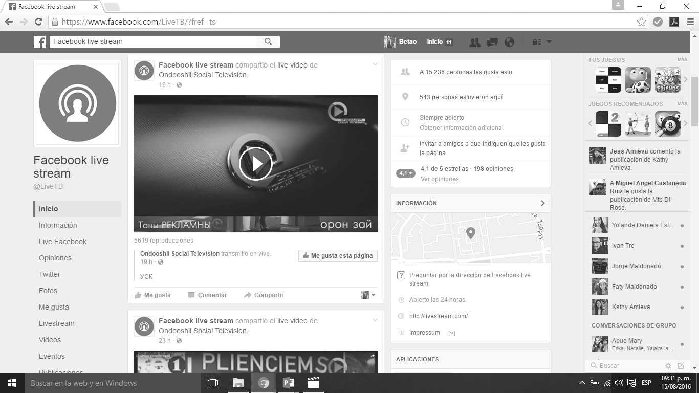 Google StreetView TRANSMISIÓN DE VIDEO PROFESIONAL EN REDES SOCIALES Transmitir en directo en redes sociales