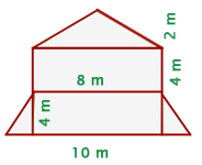 31. Determine el área total de las siguientes figuras: 32. Calcular cuál es el precio de un mantel cuadrado de 3,5 m de lado si el m 2 de tela cuesta $12.000. 33.