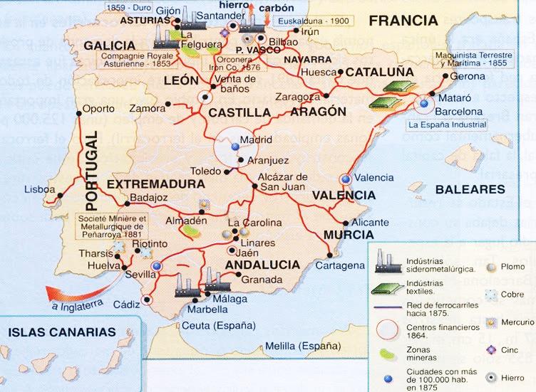 del sureste (Almería, Granada), Sierra Morena, Cordillera Cantábrica y los Montes Vascos.