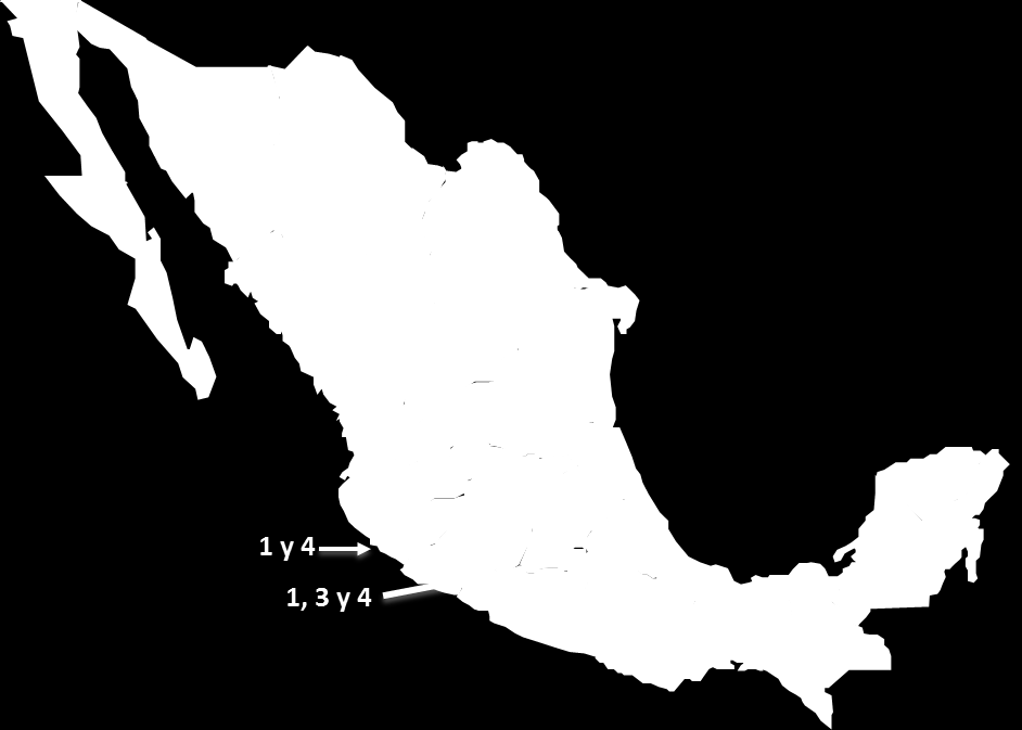 INCIDENCIA* Y S AISLADOS DE CASOS DE POR ENTIDAD FEDERATIVA. MÉXICO, 2015 0.0 0.01 a 9.29 9.30 a 18.48 18.49 a 27.67 27.68 a 36.