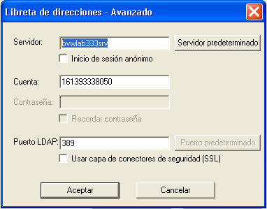 Modificación de la configuración de la libreta de direcciones Cómo ver o modificar la configuración de su Libreta de direcciones El administrador es el responsable de introducir los parámetros de