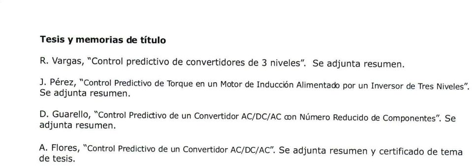 Pérez, "Control Predictivo de Torque en un Motor de Inducción Alimentado por un Inversor de Tres Niveles".