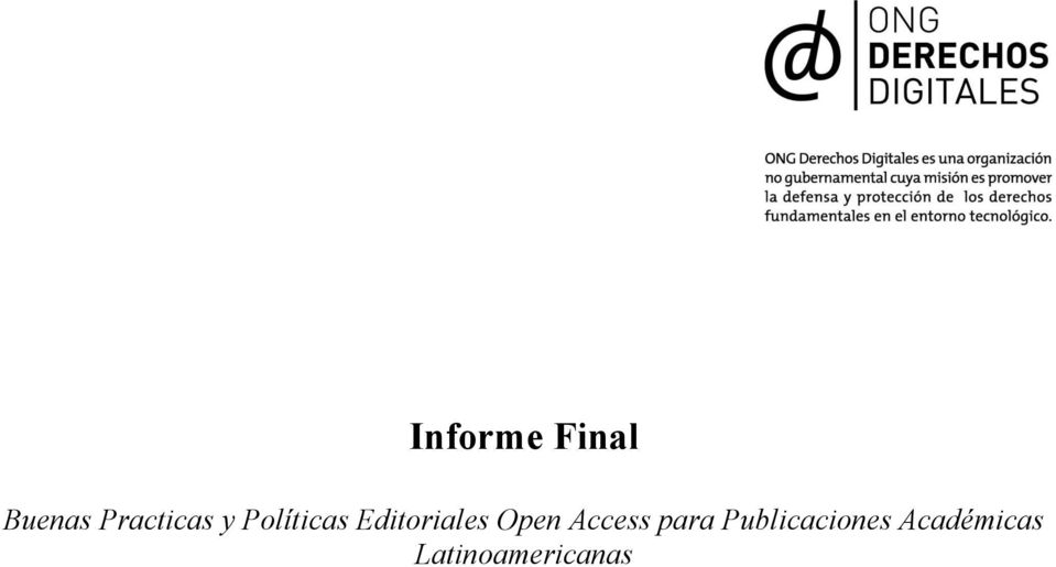 Editoriales Open Access para