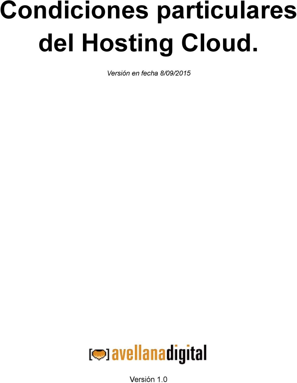 Hosting Cloud.