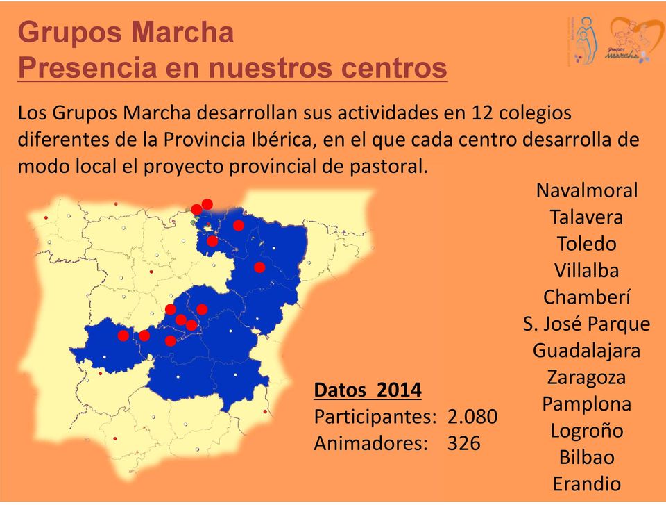 proyecto provincial de pastoral. Datos 2014 Participantes: 2.